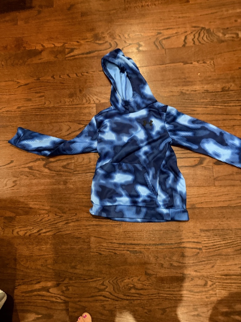 Under Armour Kids Blue Tie-Dye Hooded Pullover